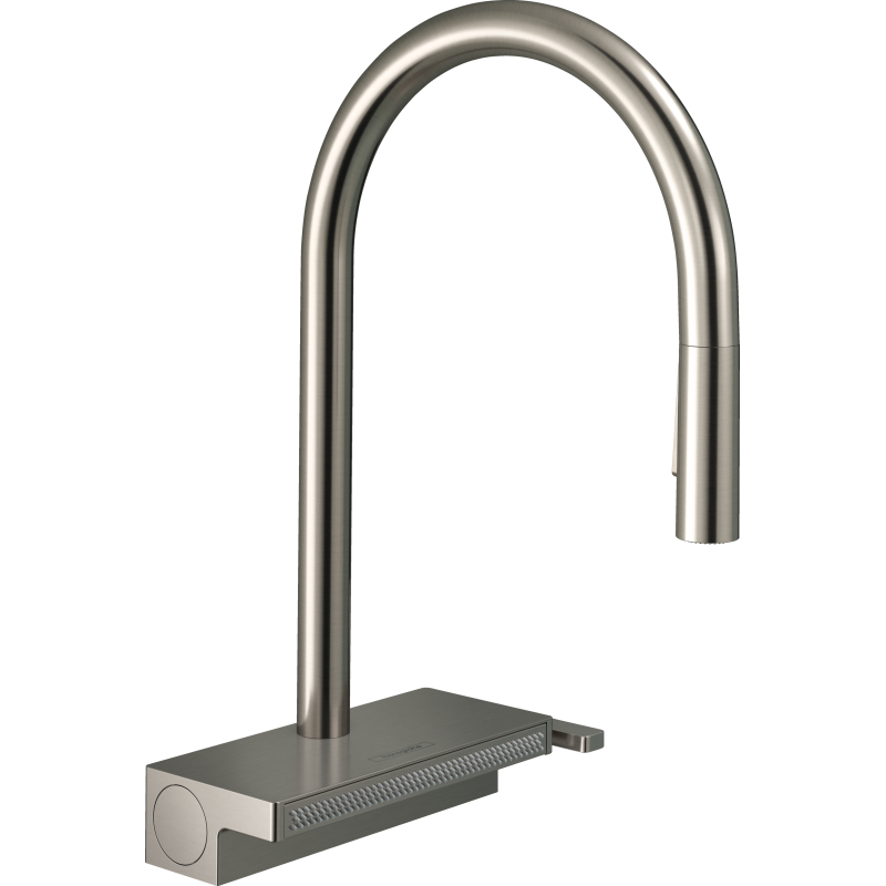 Jednouchwytowa bateria kuchenna 170, wyciągana wylewka, 3jet Stal Szlachetna Finish Aquno Select M81 HANSGROHE 73837800