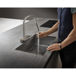 Jednouchwytowa bateria kuchenna 170, wyciągana wylewka, 3jet Stal Szlachetna Finish Aquno Select M81 HANSGROHE 73837800