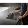 Jednouchwytowa bateria kuchenna 170, wyciągana wylewka, 3jet Stal Szlachetna Finish Aquno Select M81 HANSGROHE 73837800