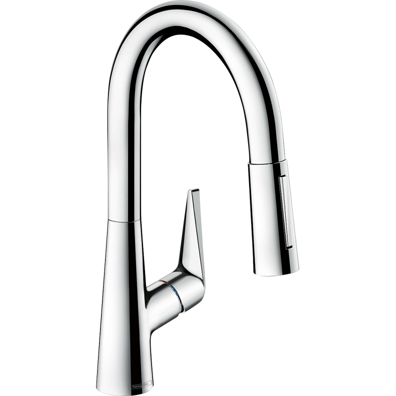 Jednouchwytowa bateria kuchenna 160, wyciągana wylewka, 2jet, sBox Chrom Talis M51 HANSGROHE 73850000