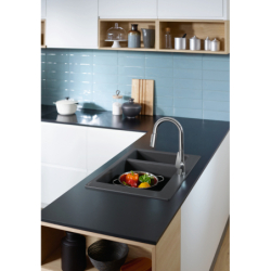 Jednouchwytowa bateria kuchenna 160, wyciągana wylewka, 2jet, sBox Chrom Talis M51 HANSGROHE 73850000