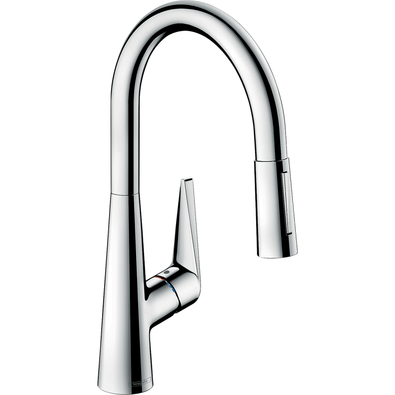 Jednouchwytowa bateria kuchenna 200, wyciągana wylewka, 2jet, sBox Chrom Talis M51 HANSGROHE 73851000
