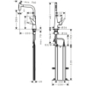 Jednouchwytowa bateria kuchenna 300, wyciągana wylewka, 2jet, sBox Stal Szlachetna Finish Talis Select M51 HANSGROHE 73867800