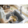 Jednouchwytowa bateria kuchenna 160, wyciągana wylewka, 2jet Chrom Zesis M33 HANSGROHE 74801000