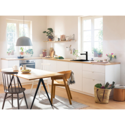 Jednouchwytowa bateria kuchenna 160, wyciągana wylewka, 2jet Czarny Matowy Zesis M33 HANSGROHE 74801670
