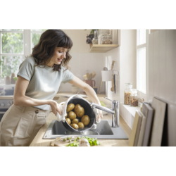 Jednouchwytowa bateria kuchenna 150, 1jet Chrom Zesis M33 HANSGROHE 74802000
