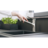 Jednouchwytowa bateria kuchenna 150, wyciągana wylewka, 2jet, sBox lite Stal Szlachetna Finish Zesis M33 HANSGROHE 74803800