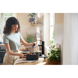 Jednouchwytowa bateria kuchenna 160, wyciągana wylewka, 2jet, sBox lite Czarny Matowy Zesis M33 HANSGROHE 74804670