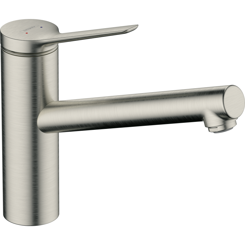 Bateria kuchenna 150, LowPressure do bezciśnieniowych podgrzewaczy, 1jet Stal Szlachetna Finish Zesis M33 HANSGROHE 74806800