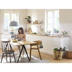 Jednouchwytowa bateria kuchenna 150, metalowa wyciągana wylewka, 2jet Chrom Zesis M33 HANSGROHE 74820000
