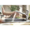Jednouchwytowa bateria kuchenna 150, metalowa wyciągana wylewka, 2jet Chrom Zesis M33 HANSGROHE 74820000