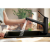Jednouchwytowa bateria kuchenna 150, metalowa wyciągana wylewka, 2jet Czarny Matowy Zesis M33 HANSGROHE 74820670