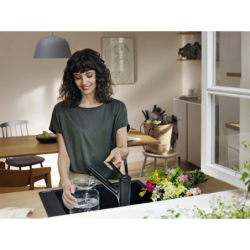 Jednouchwytowa bateria kuchenna 150, metalowa wyciągana wylewka, 2jet Czarny Matowy Zesis M33 HANSGROHE 74820670