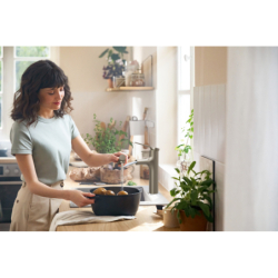 Jednouchwytowa bateria kuchenna 160, metalowa wyciągana wylewka, 2jet Stal Szlachetna Finish Zesis M33 HANSGROHE 74822800