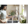 Jednouchwytowa bateria kuchenna 160, metalowa wyciągana wylewka, 2jet, sBox Chrom Zesis M33 HANSGROHE 74823000
