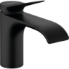 Jednouchwytowa bateria umywalkowa 80 z kompletem odpływowym z cięgłem Czarny Matowy Vivenis HANSGROHE 75010670