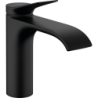 Jednouchwytowa bateria umywalkowa 110 z kompletem odpływowym z cięgłem Czarny Matowy Vivenis HANSGROHE 75020670