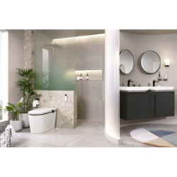 Jednouchwytowa bateria umywalkowa 110 CoolStart z kompletem odpływowym z cięgłem Czarny Matowy Vivenis HANSGROHE 75023670
