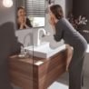 Jednouchwytowa bateria umywalkowa 210 z obrotową wylewką bez kompletu odpływowego Biały Matowy Vivenis HANSGROHE 75032700