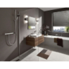 3-otworowa bateria umywalkowa 90 z kompletem odpływowym z cięgłem Chrom Vivenis HANSGROHE 75033000