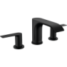 3-otworowa bateria umywalkowa 90 z kompletem odpływowym z cięgłem Czarny Matowy Vivenis HANSGROHE 75033670