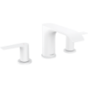 3-otworowa bateria umywalkowa 90 z kompletem odpływowym z cięgłem Biały Matowy Vivenis HANSGROHE 75033700