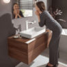Bateria umywalkowa 250 CoolStart do umywalek nablatowych z kpl odpływowym z cięgłem Biały Matowy Vivenis HANSGROHE 75044700