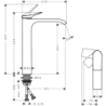 Bateria umywalkowa 250 CoolStart do umywalek nablatowych bez kompletu odpływowego Chrom Vivenis HANSGROHE 75045000