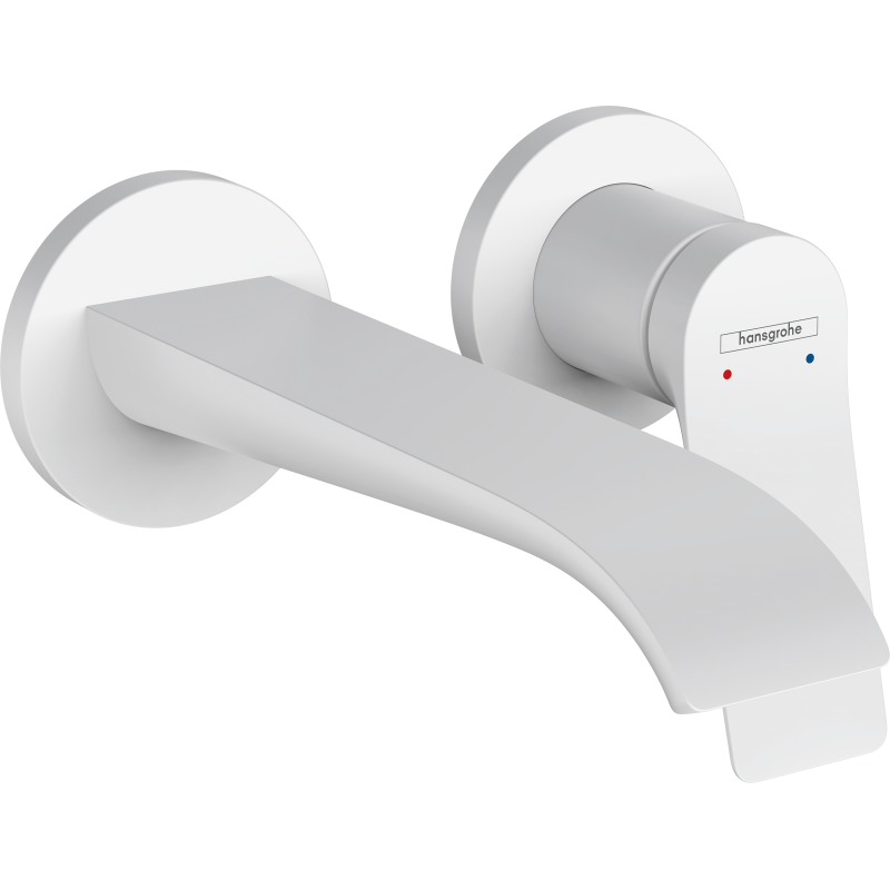 Jednouchwytowa bateria umywalkowa z wylewką 19,2 cm, ścienna, podtynkowa Biały Matowy Vivenis HANSGROHE 75050700
