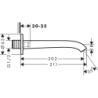 Wylewka wannowa Czarny Matowy Vivenis HANSGROHE 75410670