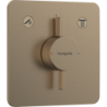 Bateria z mieszaczem do 2 odbiorników, podtynkowa Brąz Szczotkowany DuoTurn Q HANSGROHE 75414140