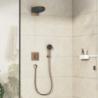 Bateria z mieszaczem do 2 odbiorników, podtynkowa Brąz Szczotkowany DuoTurn Q HANSGROHE 75414140