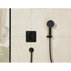 Bateria z mieszaczem do 2 odbiorników, podtynkowa Czarny Matowy DuoTurn Q HANSGROHE 75414670