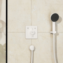 Bateria z mieszaczem do 2 odbiorników, podtynkowa Biały Matowy DuoTurn Q HANSGROHE 75414700
