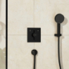 Bateria z mieszaczem do 2 odbiorników, podtynkowa Czarny Matowy DuoTurn E HANSGROHE 75417670