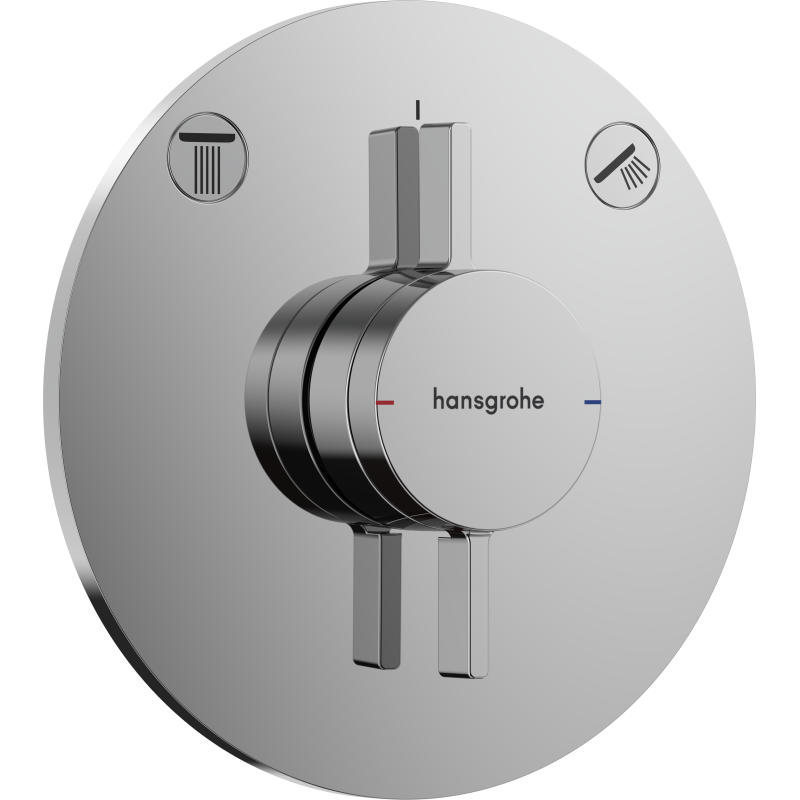 Bateria z mieszaczem do 2 odbiorników, podtynkowa Chrom DuoTurn S HANSGROHE 75418000
