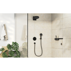 Bateria z mieszaczem do 2 odbiorników, podtynkowa Czarny Matowy DuoTurn S HANSGROHE 75418670