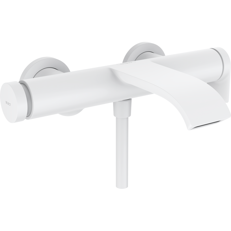 Jednouchwytowa bateria wannowa, natynkowa Biały Matowy Vivenis HANSGROHE 75420700