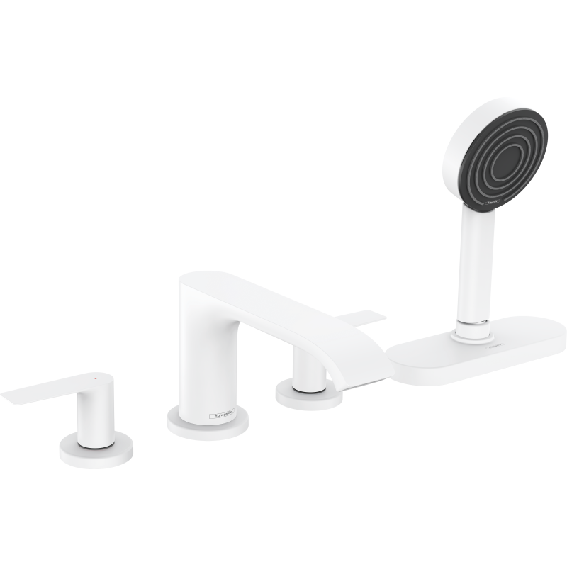 4-otworowa bateria na brzeg wanny, sBox Biały Matowy Vivenis HANSGROHE 75444700