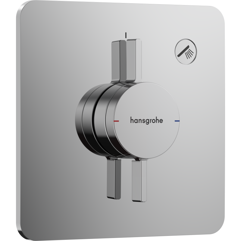 Bateria z mieszaczem do 1 odbiornika, podtynkowa Chrom DuoTurn Q HANSGROHE 75614000