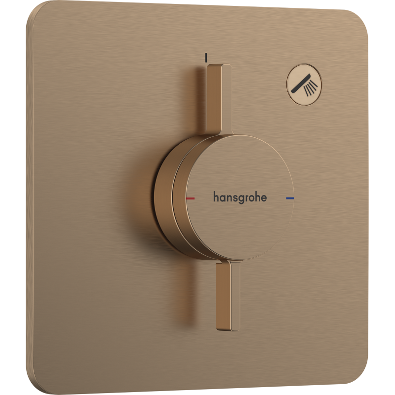 Bateria z mieszaczem do 1 odbiornika, podtynkowa Brąz Szczotkowany DuoTurn Q HANSGROHE 75614140