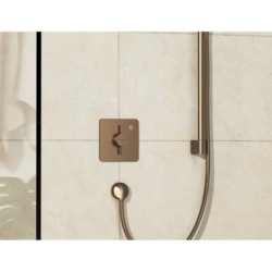 Bateria z mieszaczem do 1 odbiornika, podtynkowa Brąz Szczotkowany DuoTurn Q HANSGROHE 75614140