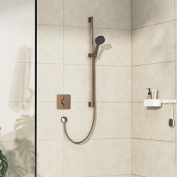 Bateria z mieszaczem do 1 odbiornika, podtynkowa Brąz Szczotkowany DuoTurn Q HANSGROHE 75614140