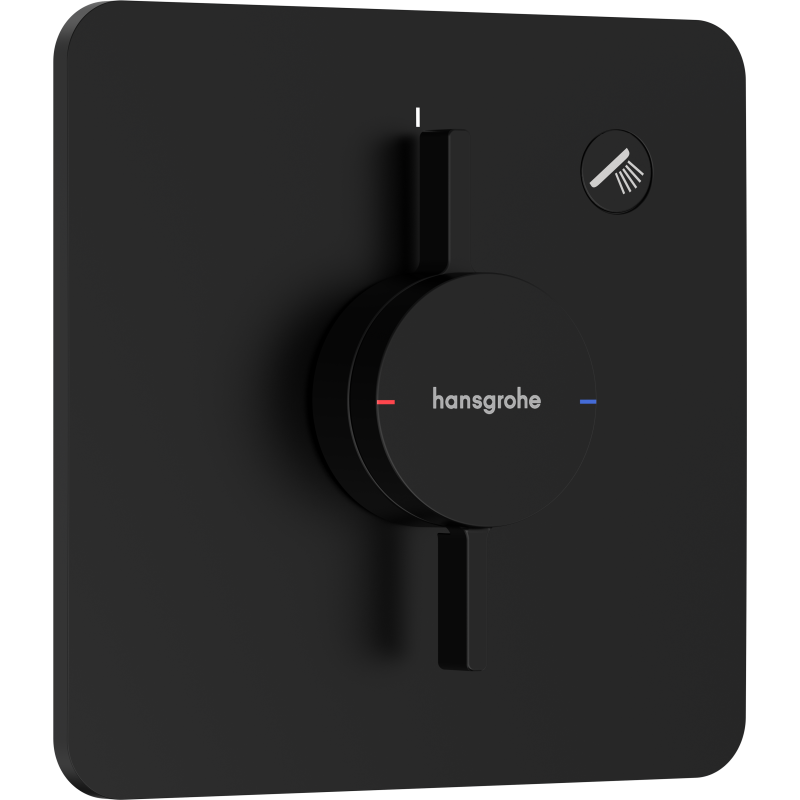 Bateria z mieszaczem do 1 odbiornika, podtynkowa Czarny Matowy DuoTurn Q HANSGROHE 75614670