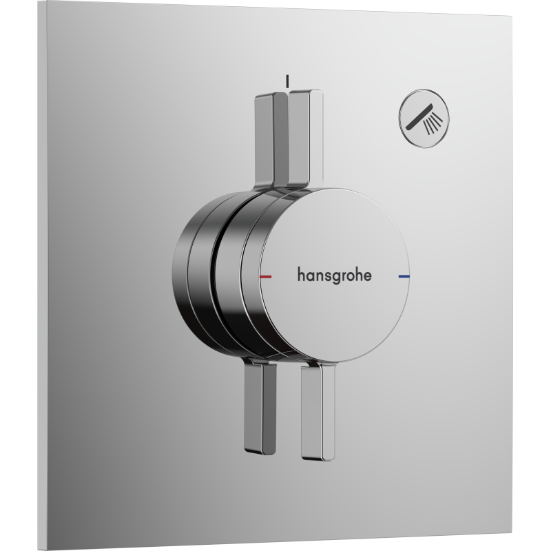 Bateria z mieszaczem do 1 odbiornika, podtynkowa Chrom DuoTurn E HANSGROHE 75617000