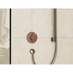 Bateria z mieszaczem do 1 odbiornika, podtynkowa Brąz Szczotkowany DuoTurn S HANSGROHE 75618140
