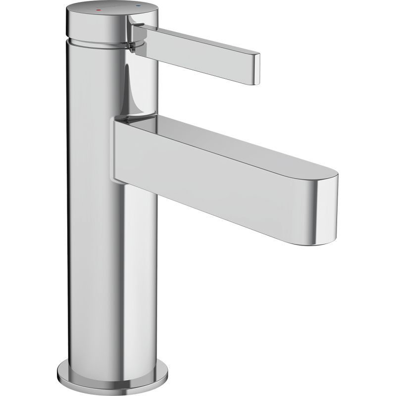 Jednouchwytowa bateria umywalkowa 100 z kompletem odpływowym Push-Open Chrom Finoris HANSGROHE 76010000