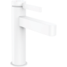 Jednouchwytowa bateria umywalkowa 110 z kompletem odpływowym z cięgłem Biały Matowy Finoris HANSGROHE 76020700