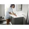 Jednouchwytowa bateria umywalkowa 110 z kompletem odpływowym Push-Open Biały Matowy Finoris HANSGROHE 76023700