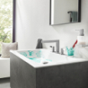 3-otworowa bateria umywalkowa 110 z kompletem odpływowym Push-Open Chrom Finoris HANSGROHE 76033000